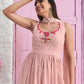 Rajwada - Peach Georgette Embroidered Stitched Salwar Suit