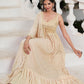 Rajwada - Beige Georgette Embroidered Stitched Salwar Suit