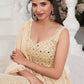Rajwada - Beige Georgette Embroidered Stitched Salwar Suit