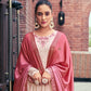 Rajwada - Light Pink Georgette Semi Stitched Palazzo Suit