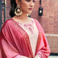 Rajwada - Light Pink Georgette Semi Stitched Palazzo Suit