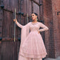 Rajwada - Light Pink Georgette Semi Stitched Palazzo Suit