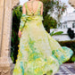 Rajwada - Green Silk Blend Printed Stitched Indo Western Set