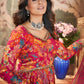 Rajwada Pink Silk Blend Printed Stitched Kurta Set For Women