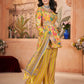 Rajwada Yellow Silk Blend Printed Stitched Kurta Set For Women