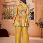 Rajwada Yellow Silk Blend Printed Stitched Kurta Set For Women