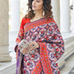 Rajwada Women Festive Designer Purple Saree With Unstitched Blouse