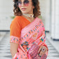 Rajwada Women Festive Designer Pink Saree With Unstitched Blouse