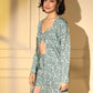 Rajwada - Light Blue Crepe Printed Stitched Co Ord Set