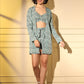 Rajwada - Light Blue Crepe Printed Stitched Co Ord Set