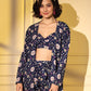 Rajwada - Blue Crepe Printed Stitched Co Ord Set