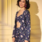 Rajwada - Blue Crepe Printed Stitched Co Ord Set