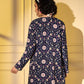 Rajwada - Blue Crepe Printed Stitched Co Ord Set
