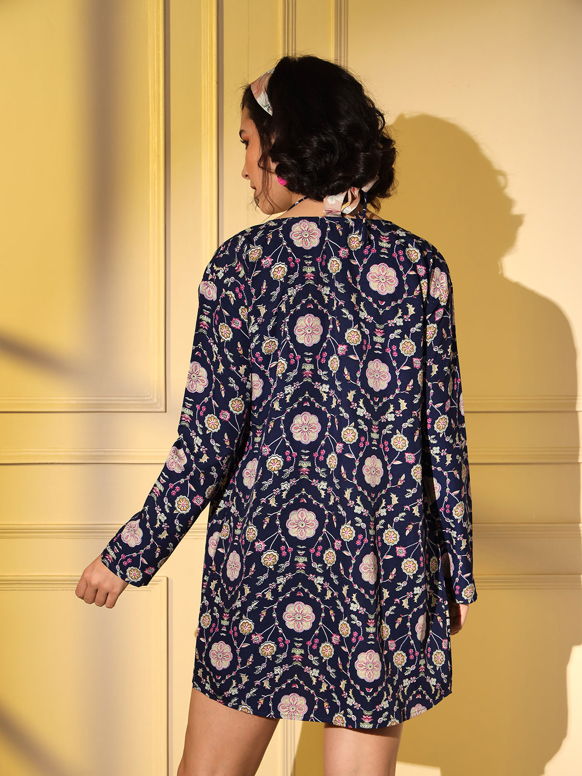 Rajwada - Blue Crepe Printed Stitched Co Ord Set