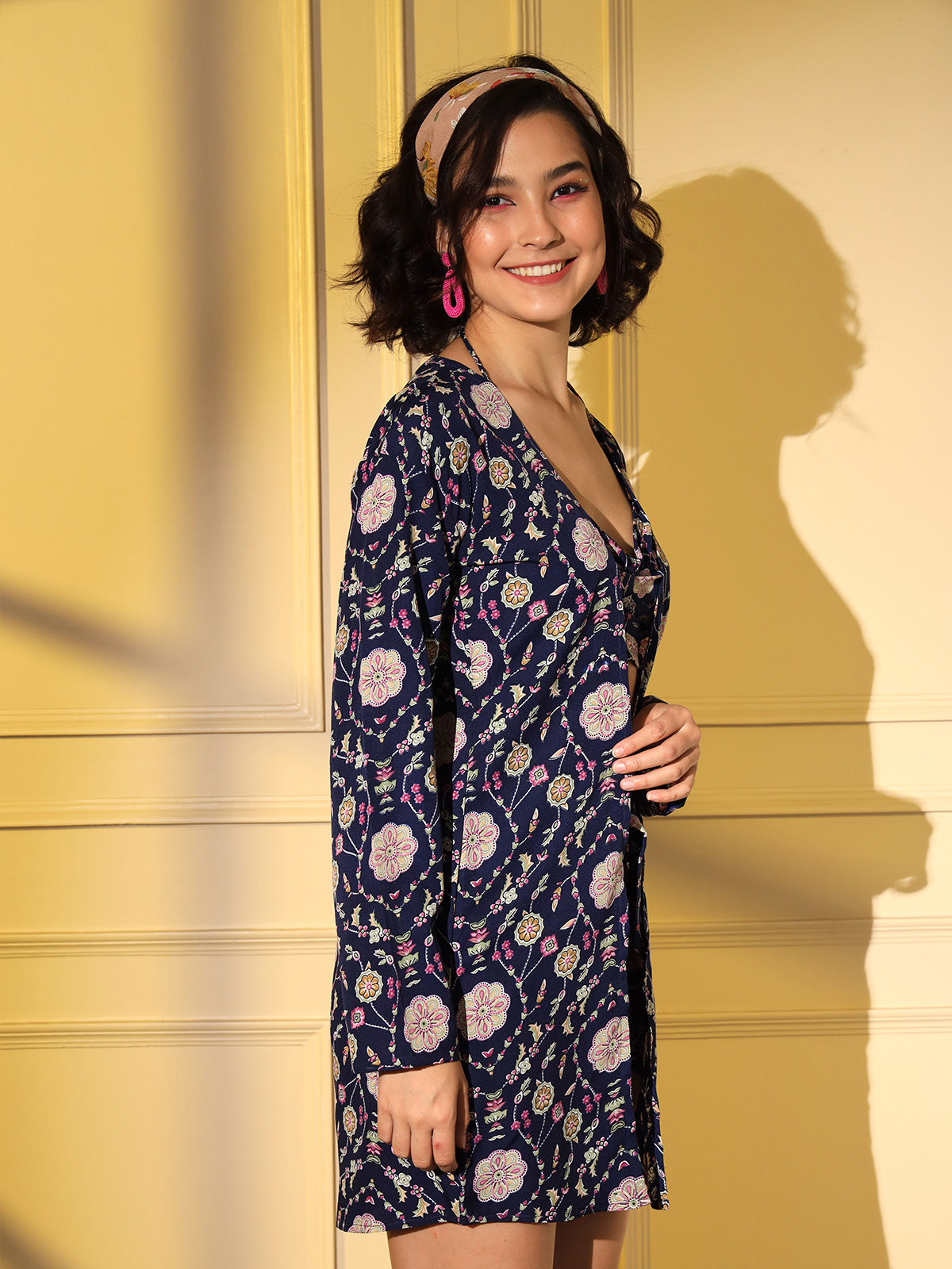 Rajwada - Blue Crepe Printed Stitched Co Ord Set