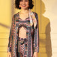 Rajwada - Multicolor Crepe Printed Stitched Co Ord Set