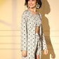 Rajwada - Grey Crepe Printed Stitched Co Ord Set