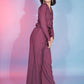 Rajwada Women Rust Maroon Viscose Rayon Printed Co-Ord Set