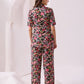 Rajwada Black Cotton Printed Co-ord set For Women