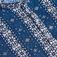 Rajwada Blue Rayon Printed Stitched Kurta For Men