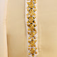 Rajwada Yellow Rayon Mirror Work Stitched Kurta With Dupatta For Men