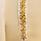 Rajwada Yellow Rayon Mirror Work Stitched Kurta With Dupatta For Men