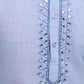 Rajwada Blue Viscose Rayon Mirror Work Stitched Kurta For Men