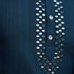 Rajwada Dark Blue Viscose Rayon Mirror Work Stitched Kurta Set For Men