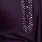 Rajwada Purple Viscose Rayon Mirror Work Stitched Kurta Set For Men