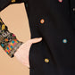 Rajwada Black Viscose Silk Stitched Kurta For Men