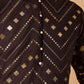 Rajwada Brown Viscose Rayon Embroidered Stitched Kurta For Men
