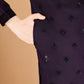 Rajwada Purple Viscose Silk Sequence Stitched Kurta For Men