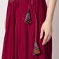 Rajwada Women Magenta Georgette Semi Stitched Lehenga With Unstitched Blouse