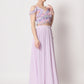 Rajwada Women Lavender Georgette Semi Stitched Lehenga With Unstitched Blouse