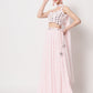Rajwada Women Pink Georgette Semi Stitched Lehenga With Unstitched Blouse