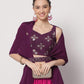 Rajwada - Beautiful Voilet Chinon Silk Embellished Lehenga Choli Set