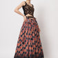 Rajwada - Stylish Multicolor Georgette Printed Semi Stitched Lehenga with Unstitched Blouse