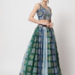 Rajwada - Classic Multicolor Chinon Silk Printed Semi Stitched Lehenga with Unstitched Blouse