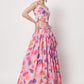 Rajwada - Modern Multicolor Georgette Embellished Semi Stitched Lehenga with Unstitched Blouse