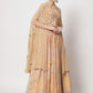 Rajwada -Stylish Beige Georgette Embellished Semi Stitched Lehenga with Unstitched Blouse