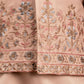 Rajwada Peach Satin Embellished Stitched Kurta Set For Kids