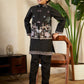 Rajwada Black Viscose Silk Embellished Stitched Kurta Set For Kids