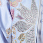 Rajwada Sky Blue Satin Embellished Stitched Kurta Set For Kids