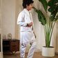 Rajwada White Satin Embellished Stitched Kurta Set For Kids