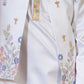 Rajwada White Satin Embellished Stitched Kurta Set For Kids