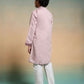 Rajwada Mauve Pink  Viscose Silk Embroidered Stitched Kurta Set For Kids