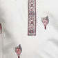 Rajwada White Viscose Silk Embroidered Stitched Kurta Set For Kids