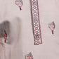 Rajwada Peach Viscose Silk Embroidered Stitched Kurta Set For Kids