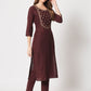  Rajwada - Brown Cotton Printed Stitched Kurta Set