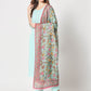  Rajwada - Light Blue Cotton Printed Stitched Kurta Set